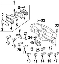 Foto de Lente de Panel de Instrumentos Original para Hyundai Santa Fe 2010 2011 2012 2007 2008 2009 Marca HYUNDAI Nmero de Parte 943602B000