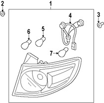 Foto de Bombilla de luz trasera Original para Kia Hyundai Marca HYUNDAI Nmero de Parte 1864427088L