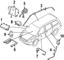 Foto de Mdulo de control del Air Bag Original para Kia Sedona Hyundai Entourage Marca HYUNDAI Nmero de Parte 959104D100