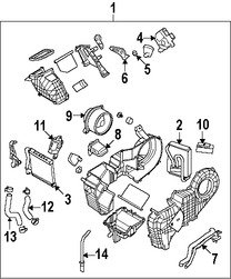 Foto de Conjunto del recipiente y el nucleo del evaporador Original para Hyundai Veracruz 2007 2008 2009 2010 2011 2012 Marca HYUNDAI Nmero de Parte 979003J200