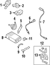 Foto de Solenoide de Purga del Canister Original para Kia Soul Hyundai Veracruz Marca HYUNDAI Nmero de Parte 314303J500