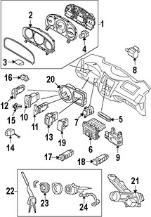 Foto de Bombilla de Panel de Instrumentos Original para Hyundai Veracruz 2007 2008 2009 2010 2011 2012 Marca HYUNDAI Nmero de Parte 943693J000