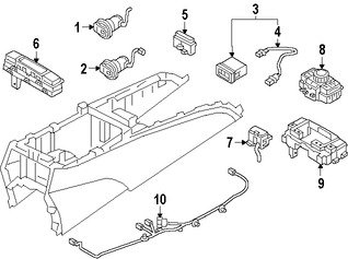 Foto de Perilla de Radio Original para Hyundai Genesis 2015 2016 Marca HYUNDAI Nmero de Parte 96540B11004X