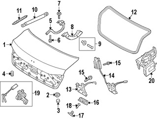 Foto de Motor Accionadro de Cerradura del Baul Original para Hyundai Genesis 2015 2016 Marca HYUNDAI Nmero de Parte 81230B1000