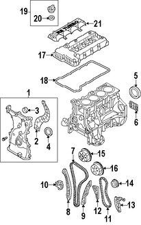 Foto de Sello del cigue�al del motor Original para Kia Hyundai Marca HYUNDAI N�mero de Parte 214432G000