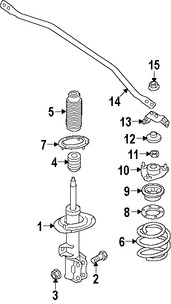 Foto de Tapa Puntal De Suspensin Original para Hyundai Genesis Coupe Marca HYUNDAI Nmero de Parte 546482M000