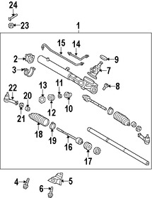 Foto de Buje de Terminal de Direccin Original para Hyundai Genesis Coupe Marca HYUNDAI Nmero de Parte 577352M001