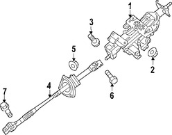 Foto de Eje de Columna de Direccin Original para Hyundai Equus 2014 2015 2016 2012 2013 Marca HYUNDAI Nmero de Parte 564003N600