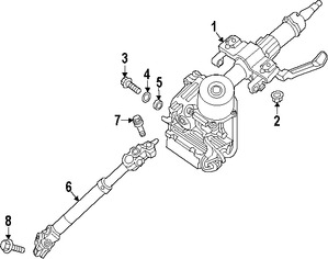 Foto de Eje de Columna de Direccin Original para Hyundai Veloster 2012 2013 2014 2015 2016 2017 Marca HYUNDAI Nmero de Parte 564002V001