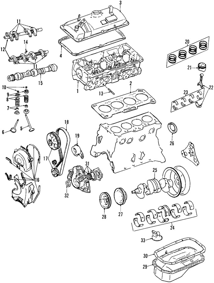 Foto de Arbol de Levas Original para Hyundai Excel Hyundai Scoupe Mitsubishi Precis Marca HYUNDAI Nmero de Parte 2410024500