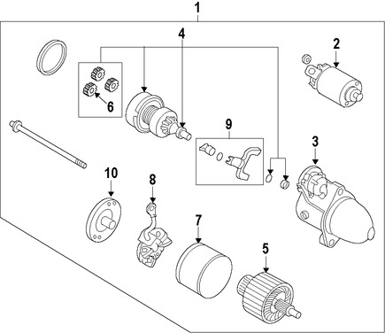 Foto de Solenoide de Encendido Original para Kia K900 Hyundai Genesis Hyundai Equus Marca HYUNDAI N�mero de Parte 361203F010