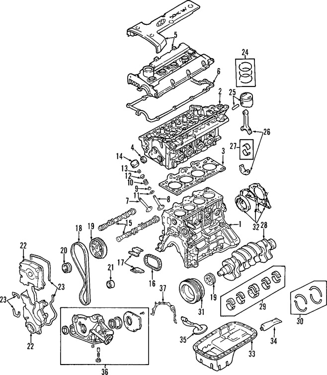 Culata del motor Original para Hyundai Tucson Hyundai Elantra Hyundai
