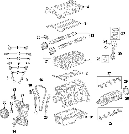 Motor Completo para Hyundai Elantra 2013