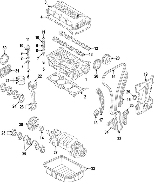 Foto de Vlvula de Escape del Motor Original para Kia Optima Kia Sorento Kia Sportage Hyundai Santa Fe Hyundai Sonata Hyundai Genesis Coupe Marca HYUNDAI Nmero de Parte 222122G700