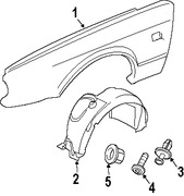 Foto de Guardafango Original para Jaguar XJ8 2008 2009 Jaguar XJR 2008 2009 Marca JAGUAR N�mero de Parte C2C31204