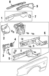 Foto de Protector del Guardafangos Original para Jaguar Vanden Plas Jaguar XJ8 Jaguar XJR Jaguar Super V8 Marca JAGUAR N�mero de Parte C2C30960