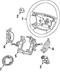 Foto de Aro de Claxon / Bocina Original para Jaguar Vanden Plas Jaguar XJ8 Jaguar XJR Jaguar Super V8 Marca JAGUAR Nmero de Parte C2C31760