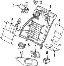Foto de Interruptor Asiento Elctrico Original para Jaguar XJ8 Jaguar Vanden Plas Jaguar XJR Jaguar Super V8 Marca JAGUAR Nmero de Parte C2C17278CGT