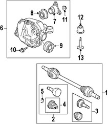 Foto de Sello Semieje Junta Homocinetica Original para Jaguar Marca JAGUAR Nmero de Parte XR821244