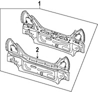 Foto de Panel posterior Original para Jaguar Vanden Plas Jaguar XJ8 Jaguar XJR Jaguar Super V8 Marca JAGUAR N�mero de Parte C2C7488
