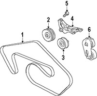 Foto de Banda serpentina Original para Jaguar XJ Jaguar XJR Jaguar XKR Marca JAGUAR N�mero de Parte T2R10142