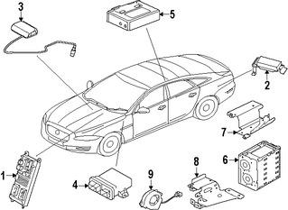 Foto de Soporte de Modulo de Control de GPS Original para Jaguar XJ 2016 2017 Jaguar XJR 2016 2017 Marca JAGUAR N�mero de Parte C2D38507