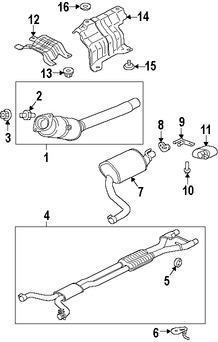 Foto de Tubo de Escape Original para Jaguar XJ 2013 2014 2015 2016 2017 Marca JAGUAR N�mero de Parte C2D20069