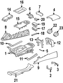 Foto de Cerrojo de Consola Central Original para Jaguar XJ Jaguar XJR Marca JAGUAR N�mero de Parte C2D6638