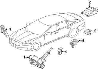 Foto de Mdulo de control del Air Bag Original para Jaguar XJ 2016 2017 Jaguar XJR 2016 2017 Marca JAGUAR Nmero de Parte C2D35743