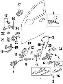 Foto de Freno de puerta Original para Jaguar XJ Jaguar XJR Marca JAGUAR Nmero de Parte C2D26922