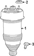 Foto de Resorte Aire Suspension Original para Jaguar XJ 2014 2015 2016 2017 Marca JAGUAR Nmero de Parte C2D33847