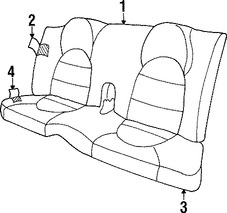 Foto de Respaldo completo de Asiento Original para Jaguar XK8 1997 Marca JAGUAR Nmero de Parte GJA5518AALGE