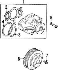 Foto de Anillo toroidal de la bomba de agua del motor Original para Jaguar S-Type Marca JAGUAR Nmero de Parte KSE169530