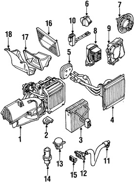 Foto de Motor de Control de Ajuste de Aire HVAC Original para Jaguar S-Type Marca JAGUAR Nmero de Parte XR857888