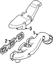 Foto de M�ltiple de Escape Original para Jaguar S-Type 2003 2004 2005 2006 2007 2008 Marca JAGUAR N�mero de Parte AJ84561