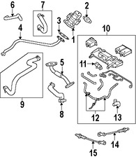 Foto de Manguera de retroalimentacin de presin EGR Original para Jaguar Marca JAGUAR Nmero de Parte AJ82344