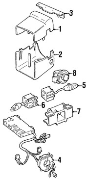 Foto de Interruptor del limpiaparabrisas Original para Jaguar S-Type Marca JAGUAR Nmero de Parte XR855435