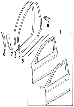 Foto de Panel externo de puerta Original para Jaguar S-Type Marca JAGUAR Nmero de Parte XR843184