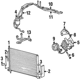 Foto de Manguera Descarga Refrigerante Aire Acondicionado Original para Jaguar X-Type 2006 2007 2008 2003 2004 2005 Marca JAGUAR Nmero de Parte C2S50246