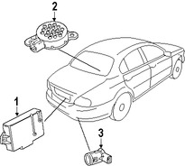Foto de Sensor de ayuda para Estacionar Original para Jaguar X-Type Marca JAGUAR N�mero de Parte C2S31279