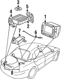 Foto de Soporte de Modulo de Control de GPS Original para Jaguar X-Type Marca JAGUAR Nmero de Parte C2S10243