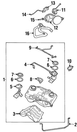 Foto de Tanque de Combustible Original para Jaguar X-Type Marca JAGUAR N�mero de Parte C2S35218