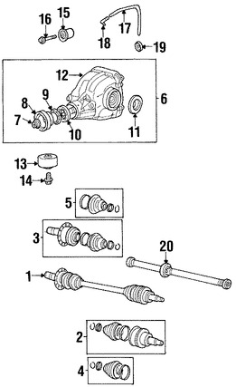 Foto de Sello del Eje Propulsor Original para Jaguar X-Type Marca JAGUAR Nmero de Parte C2S1557