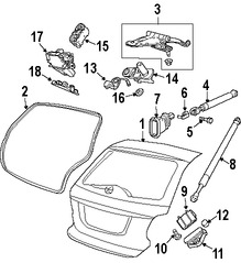 Foto de Soporte Elevacin Puerta Trasera Original para Jaguar X-Type 2005 2006 2007 2008 Marca JAGUAR Nmero de Parte C2S32825