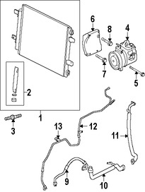 Foto de Manguera Descarga Refrigerante Aire Acondicionado Original para Jaguar XK 2007 2008 2009 Jaguar XKR 2007 2008 2009 Marca JAGUAR Nmero de Parte C2P3504