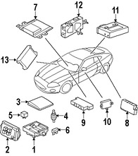 Foto de Modulo de Control calefaccin, ventilacin y aire acondicionado Original para Jaguar XK 2007 2008 2009 Jaguar XKR 2007 2008 2009 Marca JAGUAR Nmero de Parte C2P14593