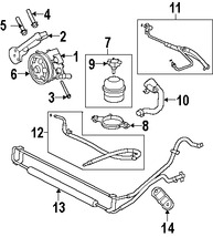 Foto de Enfriador Direccin Asistida Original para Jaguar XK 2007 2008 2009 Jaguar XKR 2007 2008 2009 Marca JAGUAR Nmero de Parte C2P14015