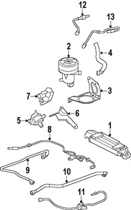 Foto de Vlvula de Chequeo de Bomba de Aire Original para Jaguar XF Jaguar XFR Jaguar XFR-S Jaguar XKR Marca JAGUAR Nmero de Parte C2C32934