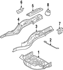 Foto de Bandeja de Piso Original para Jaguar XF Jaguar XFR Jaguar XFR-S Marca JAGUAR N�mero de Parte C2Z26305