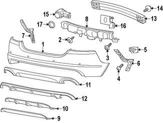 Foto de Cubierta del parachoques Original para Jaguar XF Jaguar XFR Jaguar XFR-S Marca JAGUAR N�mero de Parte C2Z14002XXX